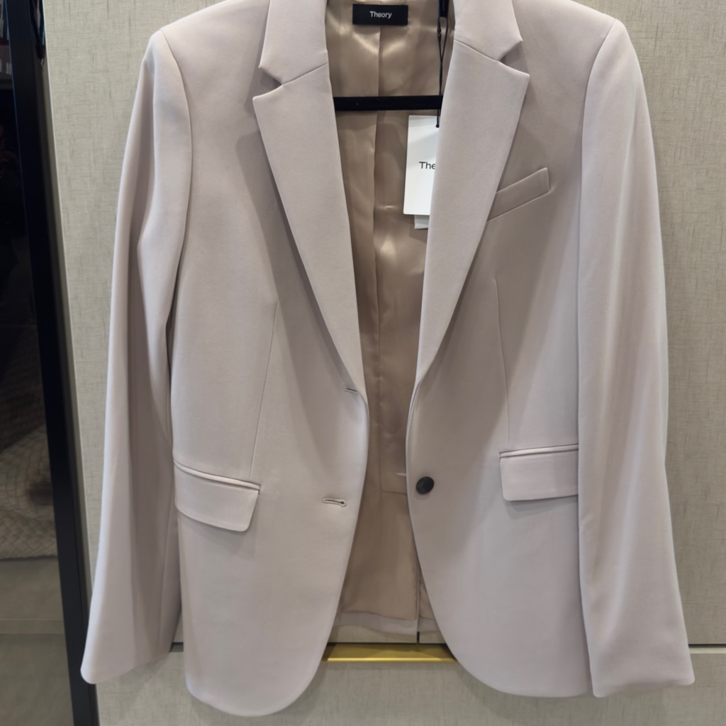 Theory Light Taupe Classic Blazer